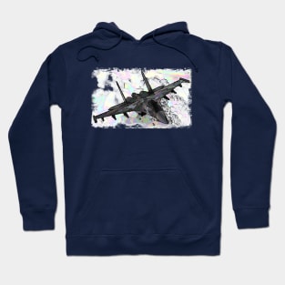 Aviation Fighter Jet white Hoodie